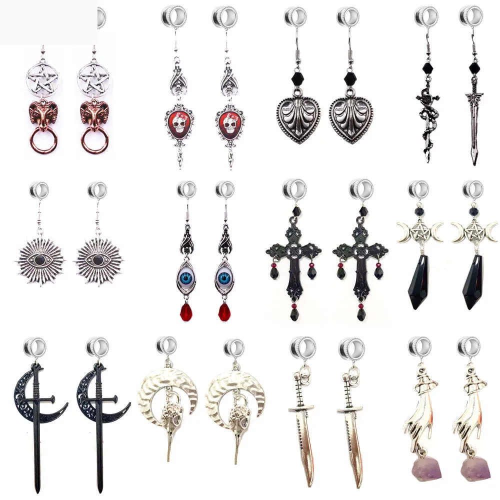 1 Pair Stianless Steel Moon Bat Ear Tunnel Plugs and Gauges Flesh Dangle Piercing Expander Plug Earrings 6-30mm
1 Pair Stianless Steel Moon Bat Ear Tunnel Plugs and Gauges Flesh Dangle Piercing Expander Plug Earrings 6-30mm