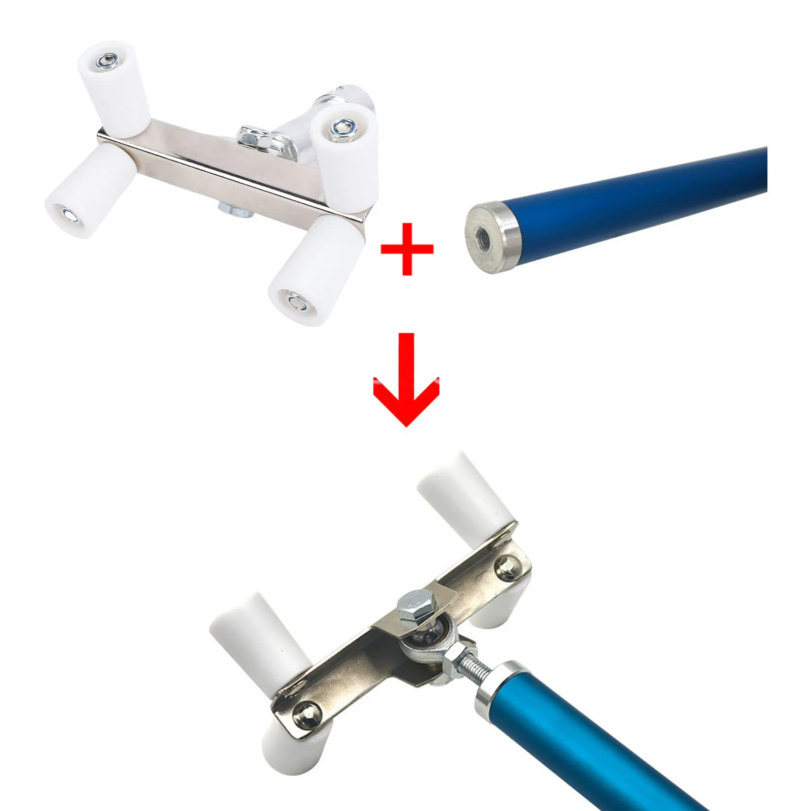 Drywall Outside Corner Bead Roller External Applicator For Mud Squeezing Fit 1/2 Inch Threaded Extension Pole
Drywall Outside Corner Bead Roller External Applicator For Mud Squeezing Fit 1/2 Inch Threaded Extension Pole