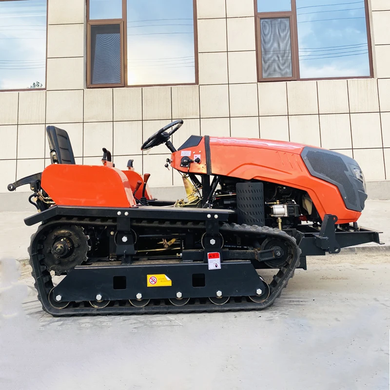 Customized High-power agricultural crawler tractor, 60 HP, multifunctional rotary tiller, new type mini tiller and cultivator
Customized High-power agricultural crawler tractor, 60 HP, multifunctional rotary tiller, new type mini tiller and cultivator