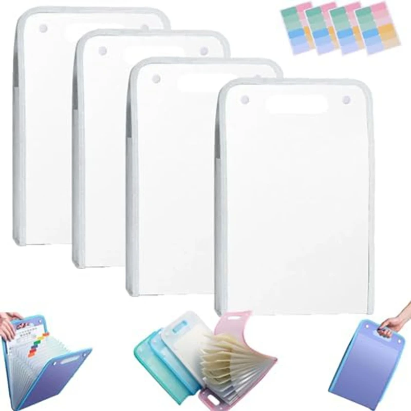 4PCS Extended Waterproof Folder, Vertical File Manager With Handle 13 Pocket A4 Multi-Page Portable Office Folders
4PCS Extended Waterproof Folder, Vertical File Manager With Handle 13 Pocket A4 Multi-Page Portable Office Folders