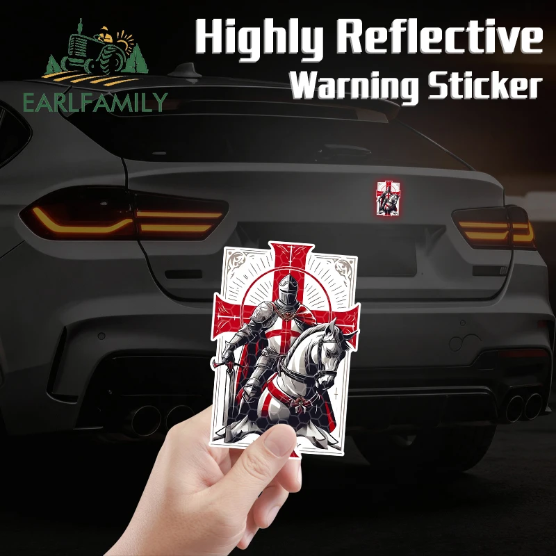 EARLFAMILY Crusades Reflective Knights Car Stickers Card Style Delicate Design Milk Crate Decals Scratch-Proof Car Accessories
EARLFAMILY Crusades Reflective Knights Car Stickers Card Style Delicate Design Milk Crate Decals Scratch-Proof Car Accessories
