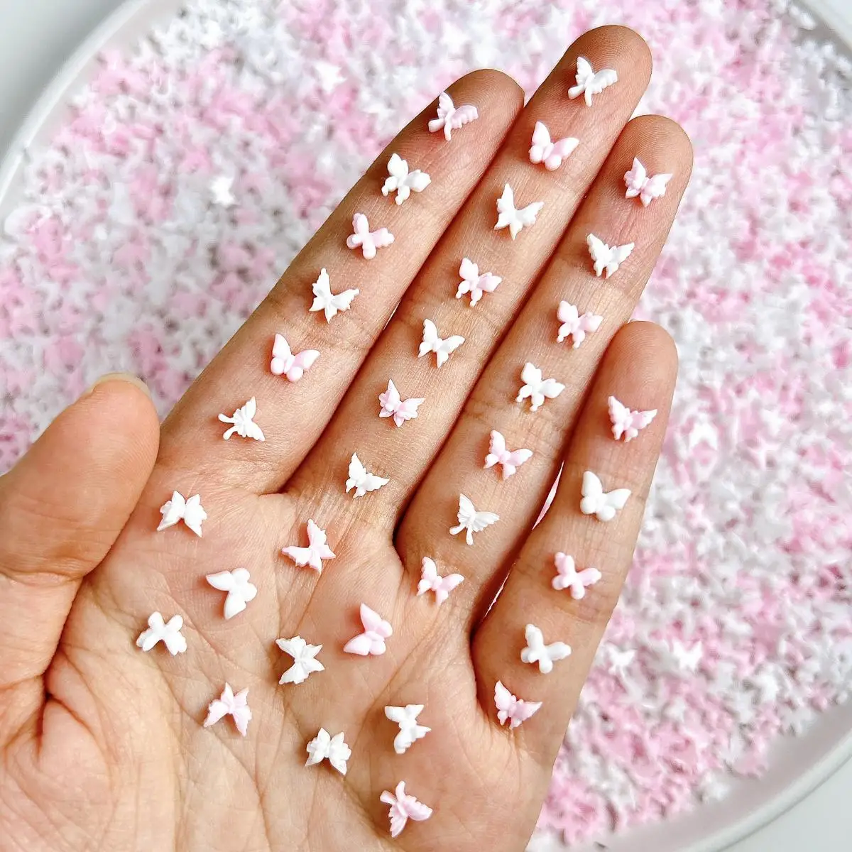 60PCS New Creative Mini Butterfly Resin Nail Charms 3D Adorable Pink White Butterfly Nail Art Decorations DIY Fairy Nails Parts
60PCS New Creative Mini Butterfly Resin Nail Charms 3D Adorable Pink White Butterfly Nail Art Decorations DIY Fairy Nails Parts