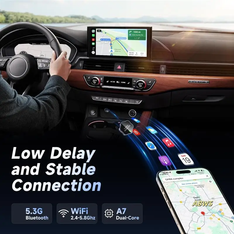 Wired To Wireless Carplay Wireless Box Wireless Carplay Adapter Wired To Wireless Carplay For USB/Type C Dongle
Wired To Wireless Carplay Wireless Box Wireless Carplay Adapter Wired To Wireless Carplay For USB/Type C Dongle