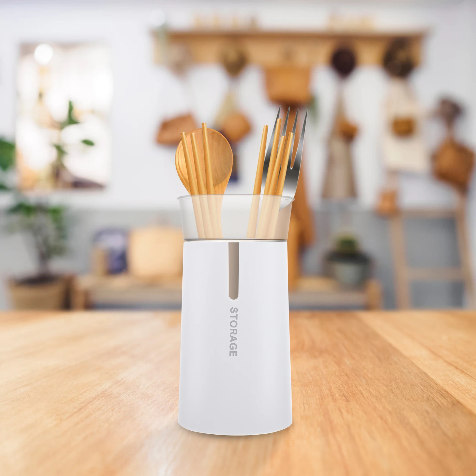 Chopstick Canister Desktop Draining Canister Contemporary Design Decorative Kitchen Accessory Material Long-Term Use
Chopstick Canister Desktop Draining Canister Contemporary Design Decorative Kitchen Accessory Material Long-Term Use