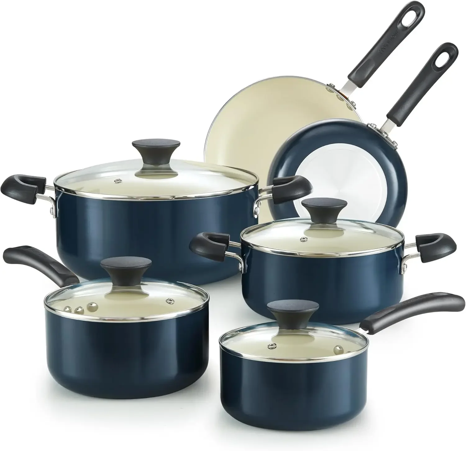 Pots and Pans Set Nonstick, 10-Piece Ceramic Kitchen Cookware Sets, Nonstick Cooking Set with Saucepans, Frying Pans, Dutch Ove
Pots and Pans Set Nonstick, 10-Piece Ceramic Kitchen Cookware Sets, Nonstick Cooking Set with Saucepans, Frying Pans, Dutch Ove