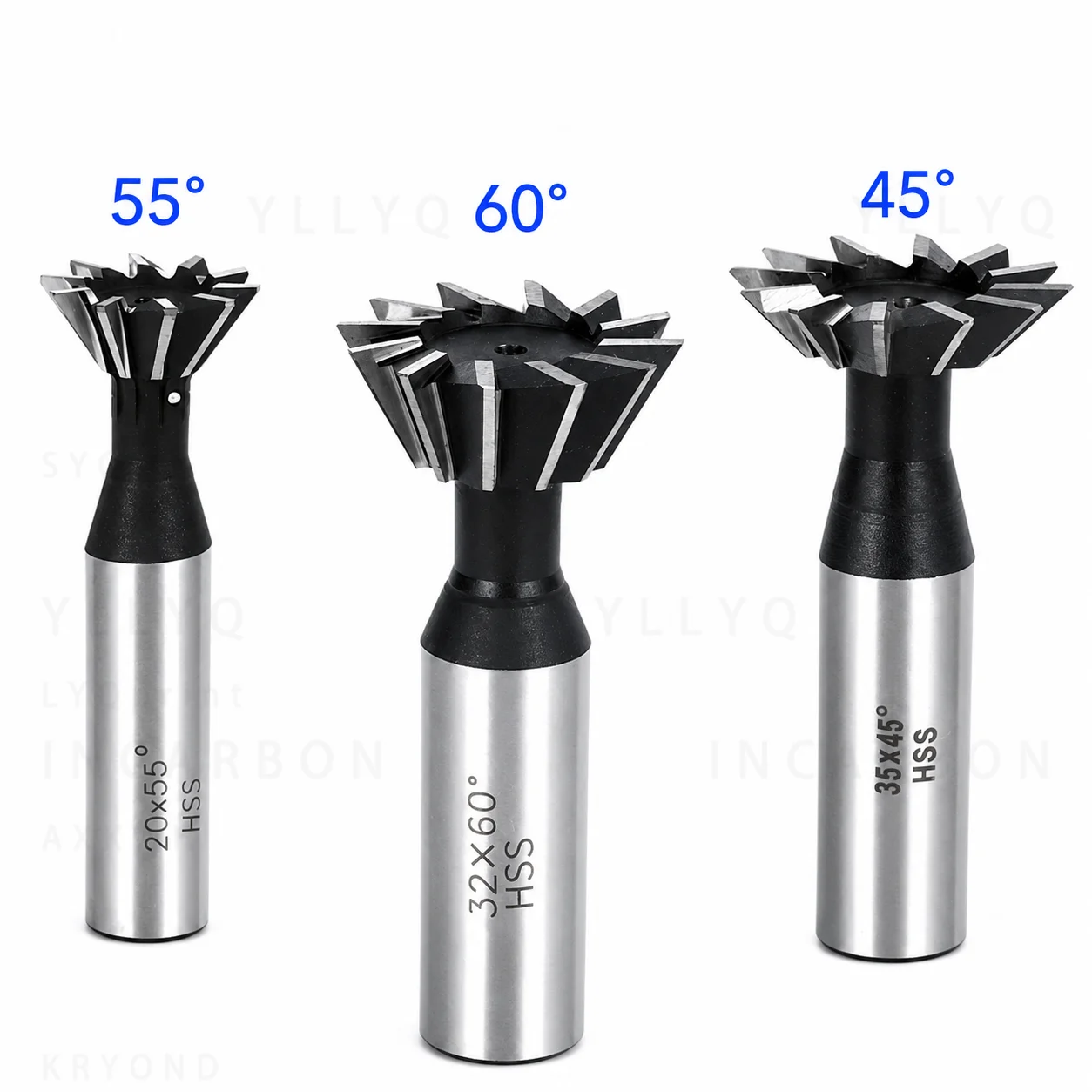 HSS Dovetail Milling Cutter 10-60mm 45° 55° 60° Straight Shank CNC Router Bit End Mill for Aluminum Wood Slotting Cutting Tool
HSS Dovetail Milling Cutter 10-60mm 45° 55° 60° Straight Shank CNC Router Bit End Mill for Aluminum Wood Slotting Cutting Tool