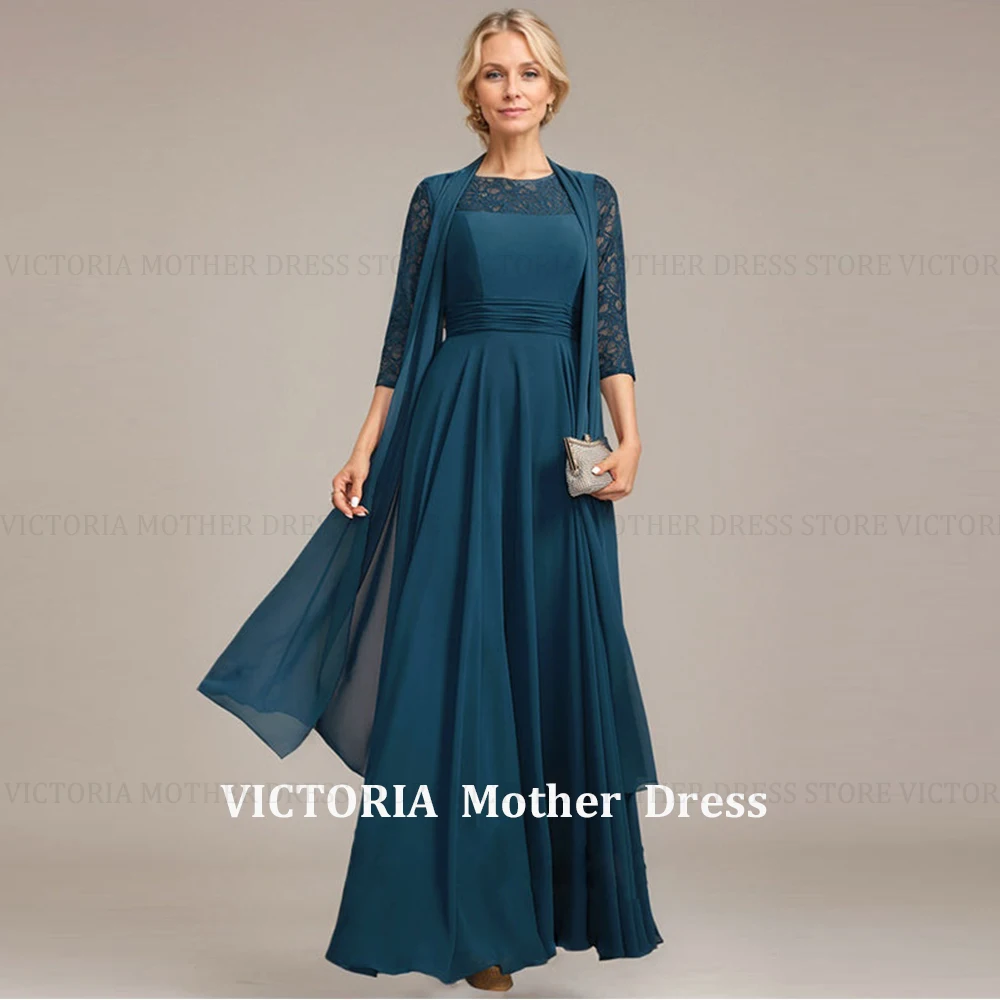 VICTORIA Two Piece Elegant Mother of the Bride Dress 2025 Customized A-line Chiffon Lace Long Wedding Guest Party Gowns Pleated
VICTORIA Two Piece Elegant Mother of the Bride Dress 2025 Customized A-line Chiffon Lace Long Wedding Guest Party Gowns Pleated