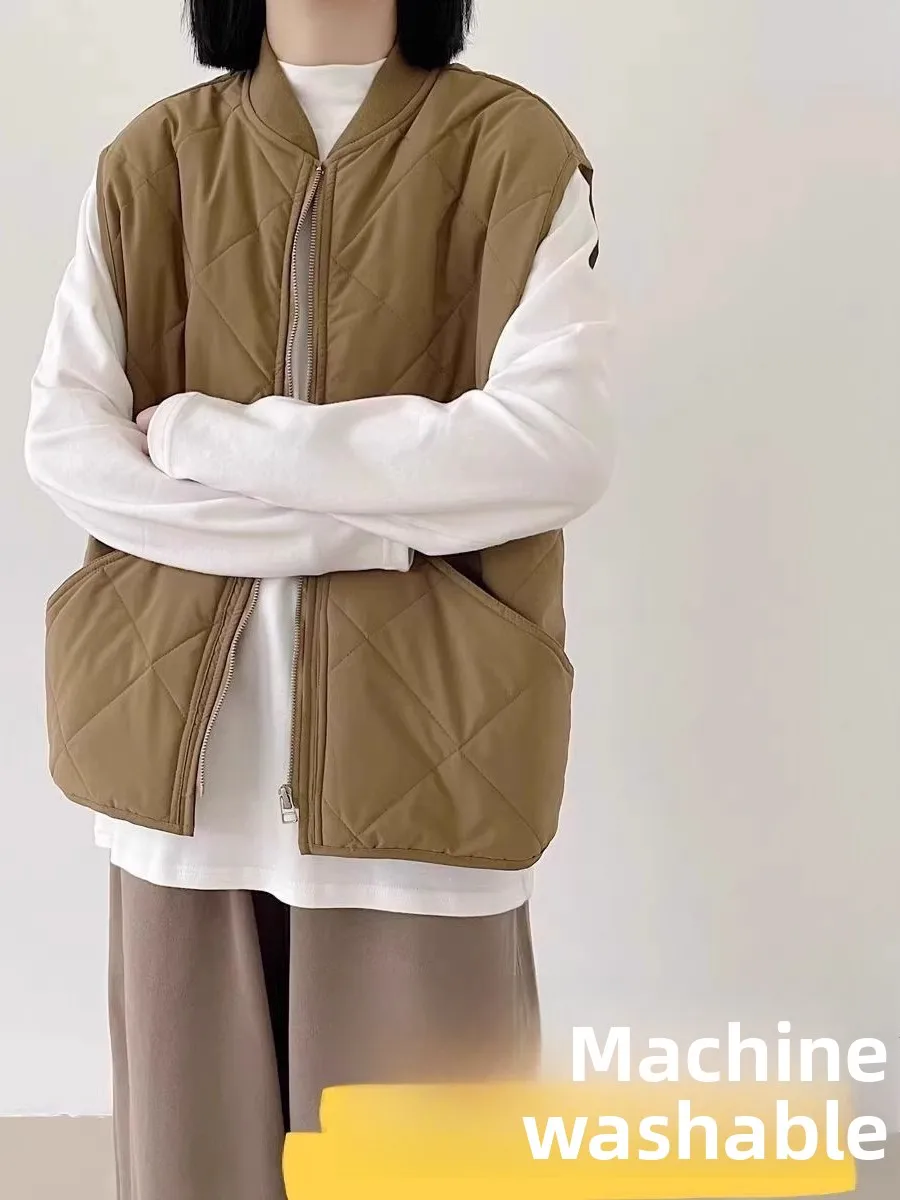 Thiened Warmth Vest Jaet ex Autumn Winter Faion Ci Sle Retro Diamond Pattern Svel Layering Outerwear
Thiened Warmth Vest Jaet ex Autumn Winter Faion Ci Sle Retro Diamond Pattern Svel Layering Outerwear