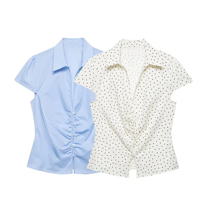 Summer Women's Casual Shirts Tops 2026 New Fashion Short Sleeved Slim Fit Blouses Short Women's Shirt Top
Summer Women's Casual Shirts Tops 2026 New Fashion Short Sleeved Slim Fit Blouses Short Women's Shirt Top