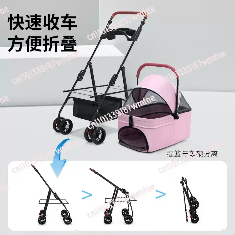 Detachable Pet Stroller for Cats Small Dogs, Foldable Lightweight Dog Cat Pushchair with Adjustable Handle
Detachable Pet Stroller for Cats Small Dogs, Foldable Lightweight Dog Cat Pushchair with Adjustable Handle