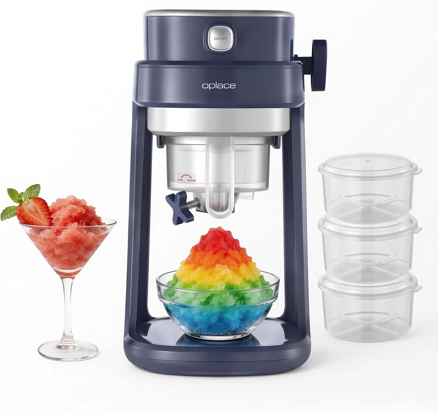 Shaved Ice Machine for Home,One-Press Operation Electric Snow Cone Maker with Blade Adjustment for Slushies,Bingsu,Froze
Shaved Ice Machine for Home,One-Press Operation Electric Snow Cone Maker with Blade Adjustment for Slushies,Bingsu,Froze