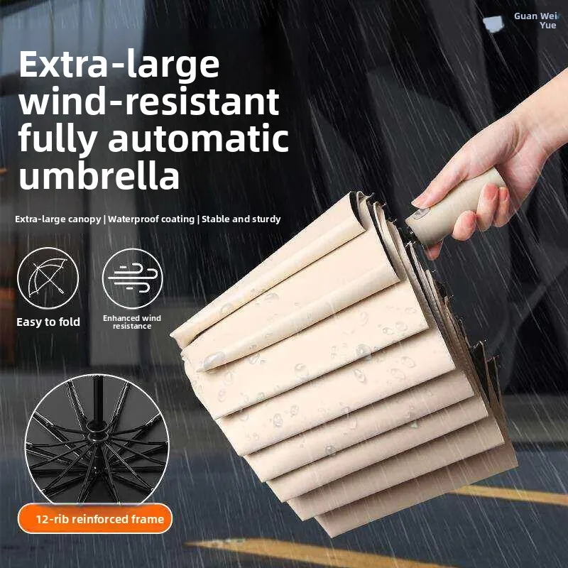 Large Automatic Windproof Umbrella Double Layer Thickened Sturdy Bone Reinforced for Heavy Rain Special Purpose Home Living
Large Automatic Windproof Umbrella Double Layer Thickened Sturdy Bone Reinforced for Heavy Rain Special Purpose Home Living