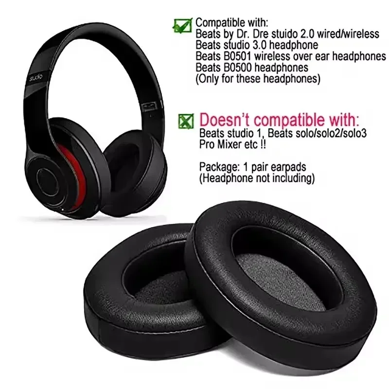 Replacement Earpads Cushions Professional Customized Ear Pad Fits Studio 3 Wired/Wireless & Studio 2 Wireless
Replacement Earpads Cushions Professional Customized Ear Pad Fits Studio 3 Wired/Wireless & Studio 2 Wireless