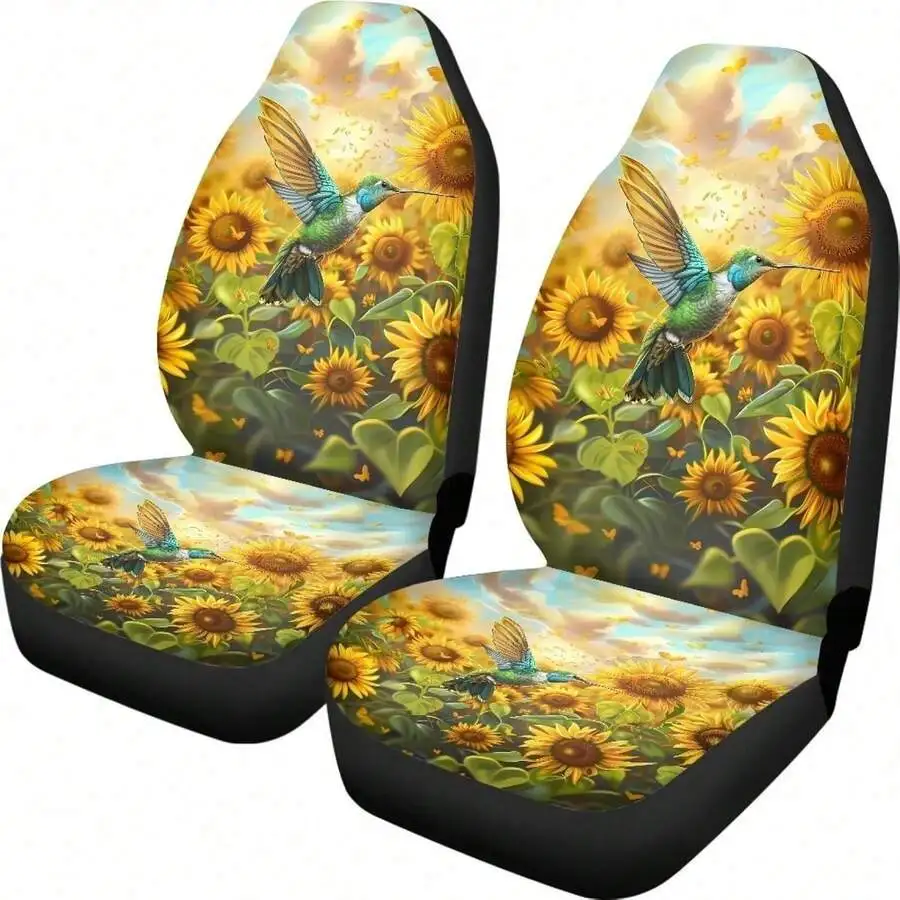 Sunflower And Hummingbird Car Seat Covers Front Set Universal Automotive Interior Decoration
Sunflower And Hummingbird Car Seat Covers Front Set Universal Automotive Interior Decoration