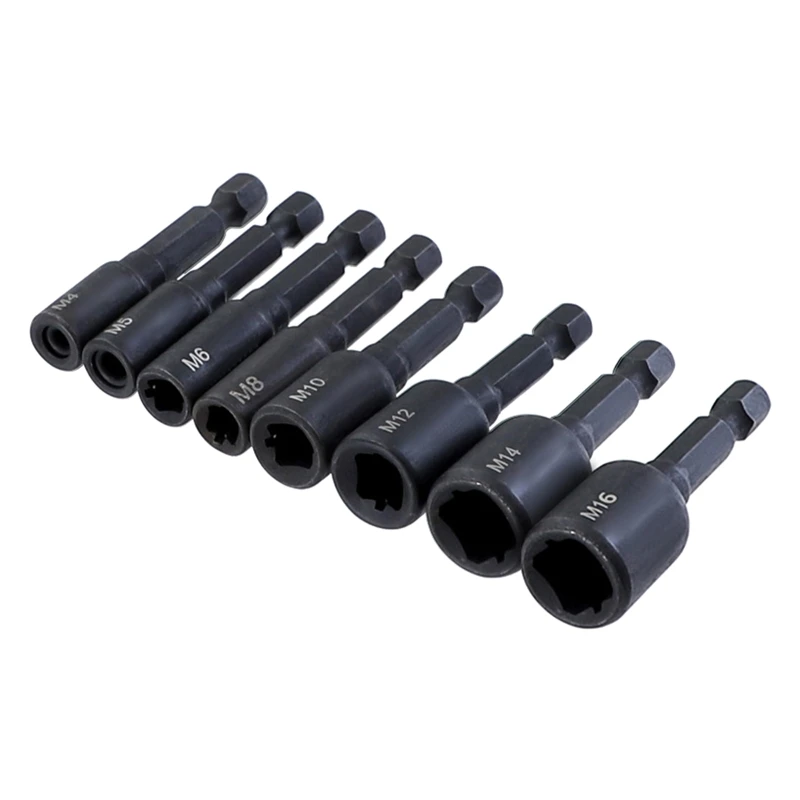 8 Pcs M4-M16 Tap Socket Collet Wrench Set Used in Professional Machine Maintenance 1/4" Hex Shank Metric Screw Tap E65B
8 Pcs M4-M16 Tap Socket Collet Wrench Set Used in Professional Machine Maintenance 1/4" Hex Shank Metric Screw Tap E65B