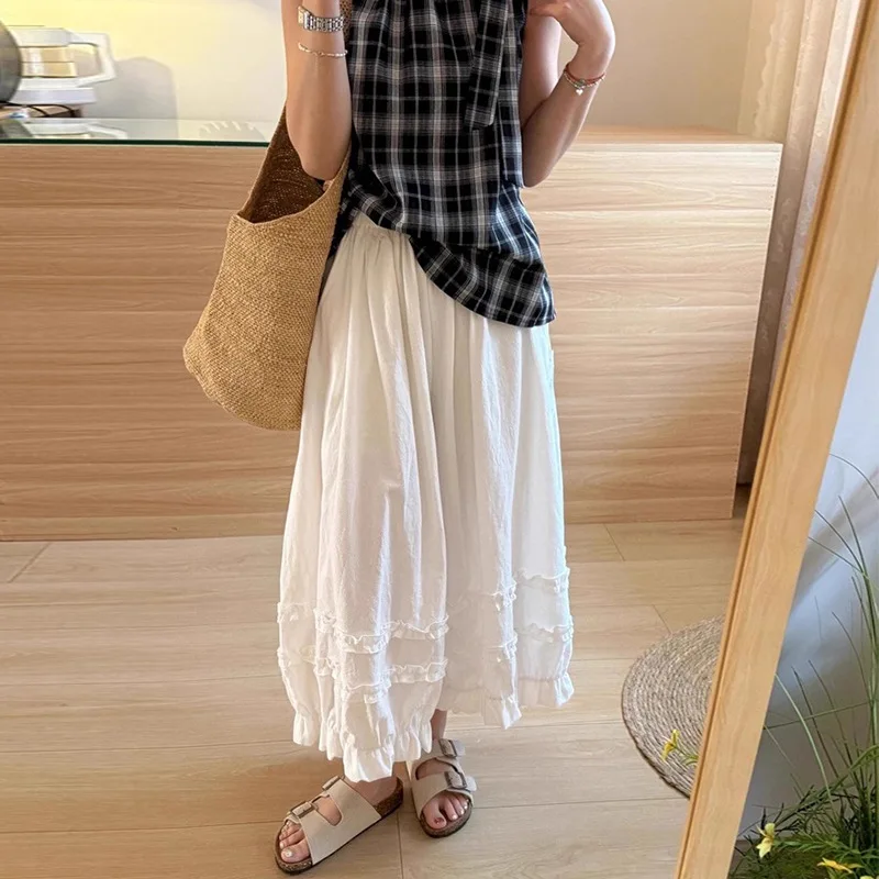 Lace Plaid Bloomers Balloon White Pants Fungus Baggy Women'S Summer 2026 Elegant High Waist Cotton Linen Casual Pants Trousers
Lace Plaid Bloomers Balloon White Pants Fungus Baggy Women'S Summer 2026 Elegant High Waist Cotton Linen Casual Pants Trousers