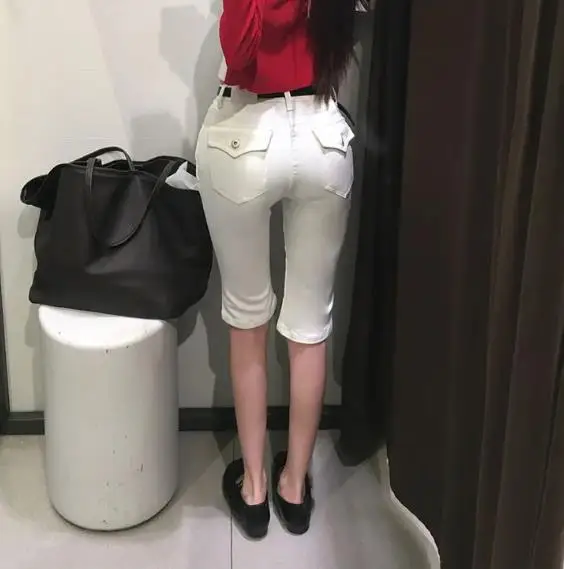 Women's Summer Sexy Side Padded Hip-enhancing High Stretch Calf-length Jeans Lady High Waist Skinny Side Split Jeans
Women's Summer Sexy Side Padded Hip-enhancing High Stretch Calf-length Jeans Lady High Waist Skinny Side Split Jeans