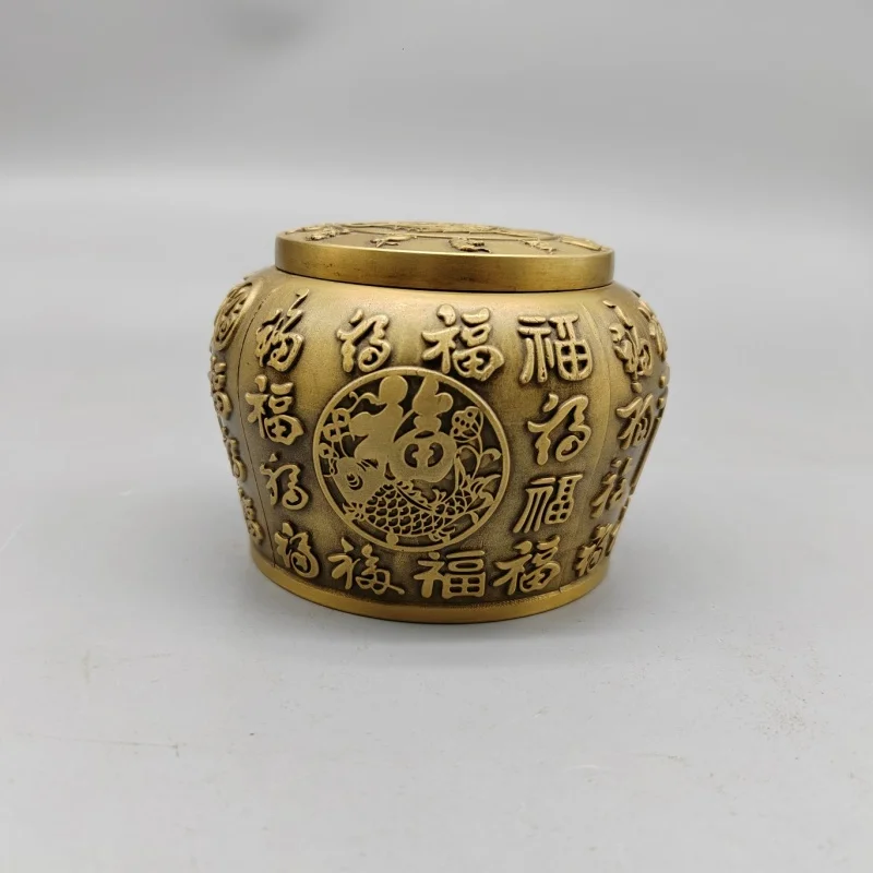 Китайская коллекция антикварных медных рельефных чайных банок Baifu, украшения для домашнего рабочего стола, изысканные украшения ручной работы
Китайская коллекция антикварных медных рельефных чайных банок Baifu, украшения для домашнего рабочего стола, изысканные украшения ручной работы