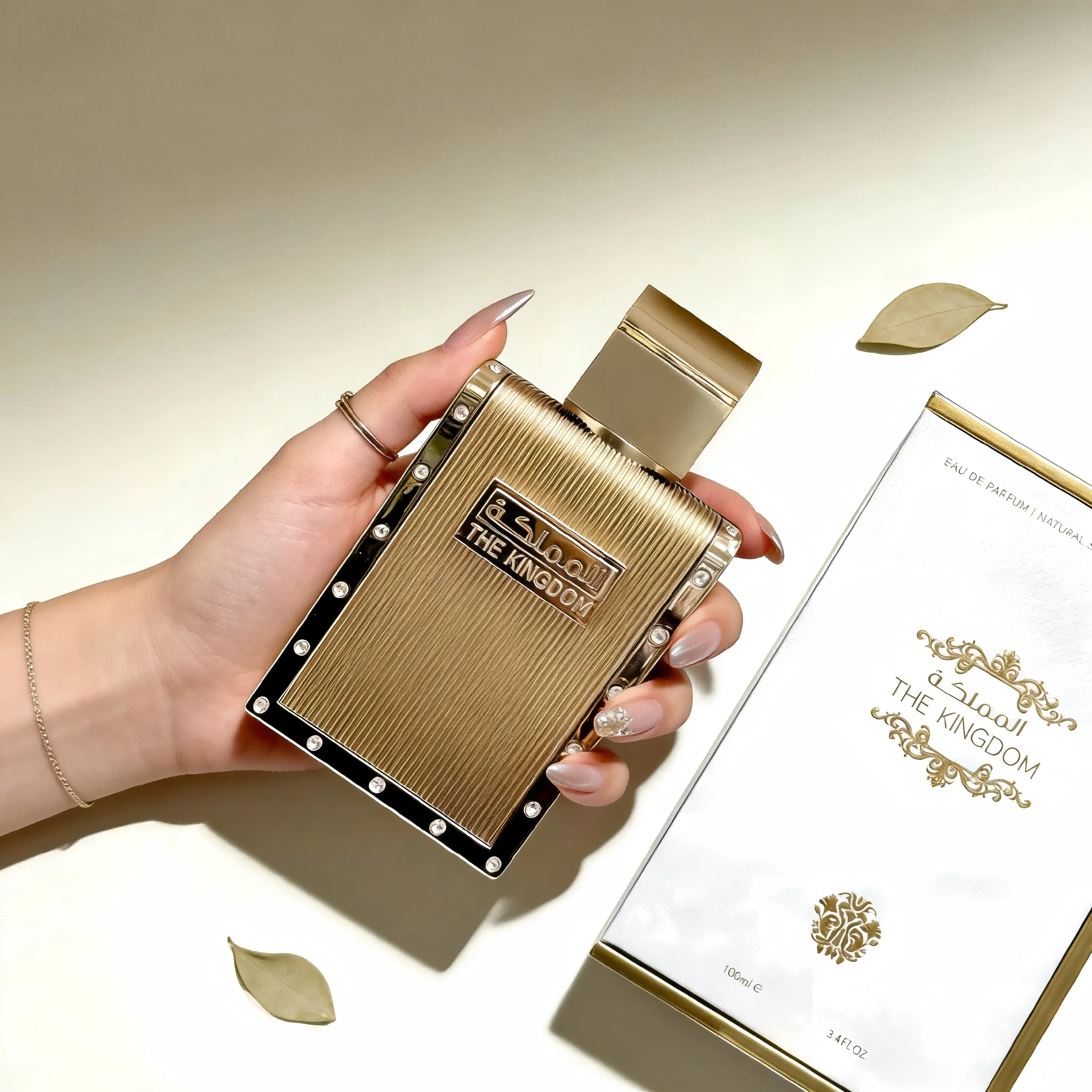 The Kingdom Men's Eau De Parfum, Deep Leathery and Woody Aroma with Amber and Smoky Oud Notes, Masculine Scent
The Kingdom Men's Eau De Parfum, Deep Leathery and Woody Aroma with Amber and Smoky Oud Notes, Masculine Scent