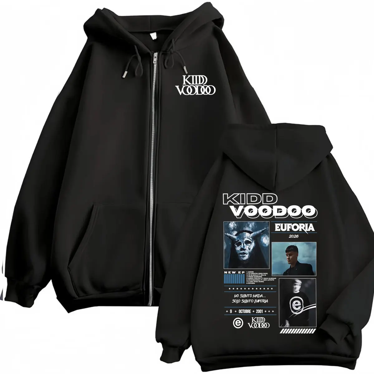 Kidd Voodoo No Siento Nada Solo Siento Euforia Zip Up Hooded Men Women Harajuku Hip Hop Jacket Sweatshirt Comfort Zipper Hoodies
Kidd Voodoo No Siento Nada Solo Siento Euforia Zip Up Hooded Men Women Harajuku Hip Hop Jacket Sweatshirt Comfort Zipper Hoodies