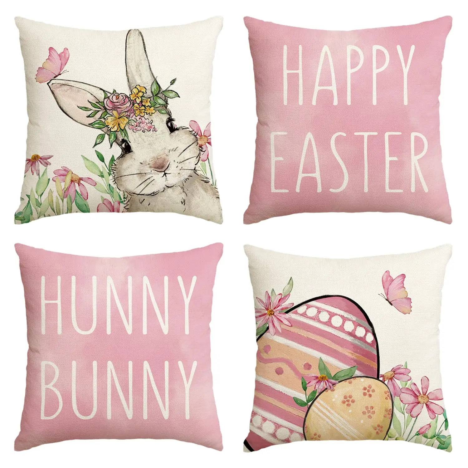 Наволочки для подушек Happy Easter Hunny Bunny, розовые, 18 x 18 дюймов, с пасхальными яйцами и кроликами, весенние чехлы для дивана, набор из 4 штук
Наволочки для подушек Happy Easter Hunny Bunny, розовые, 18 x 18 дюймов, с пасхальными яйцами и кроликами, весенние чехлы для дивана, набор из 4 штук