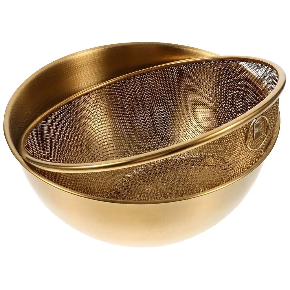 2pcs Stainless Steel Drain Basket 24CM Colander Bowl Set Fine Mesh Vegetable Basket Rice Washer Kitchen Gadget Fruit Sieve
2pcs Stainless Steel Drain Basket 24CM Colander Bowl Set Fine Mesh Vegetable Basket Rice Washer Kitchen Gadget Fruit Sieve