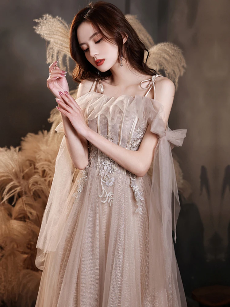 2024 Spring New Women's Slip Prom Gowns Elegant Tulle Collar Bow Sleeve Applique Evening Dresses French Girl Graduation Dress
2024 Spring New Women's Slip Prom Gowns Elegant Tulle Collar Bow Sleeve Applique Evening Dresses French Girl Graduation Dress