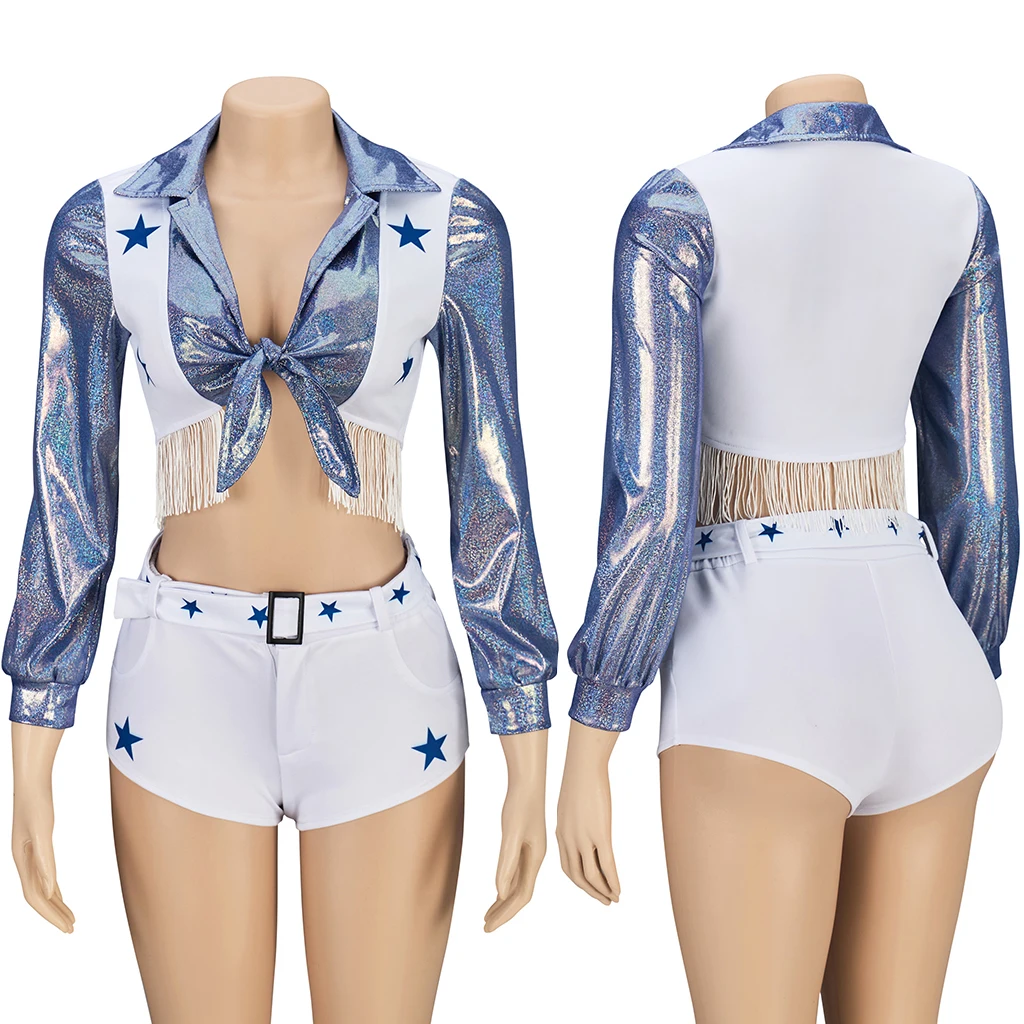 Sexy Women School Cheerleader Costume Halloween Carnival Party Dallas Sportswear Disguise Cheerleading Cowboys Uniform Suit
Sexy Women School Cheerleader Costume Halloween Carnival Party Dallas Sportswear Disguise Cheerleading Cowboys Uniform Suit