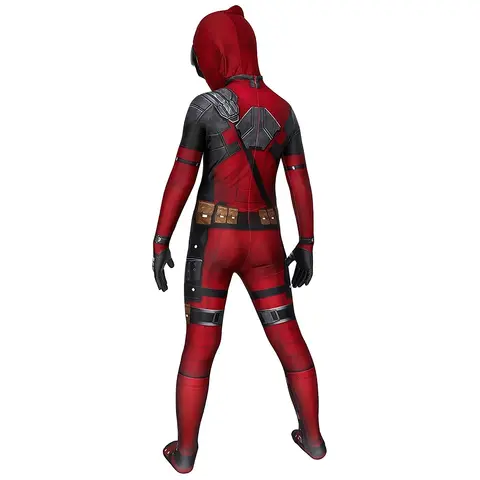 Kids Deadpool Cosplay Costume Superhero Gifts Deadpool Jumpsuit Kids Costumes Superheroes Children Suit Halloween Child Costume