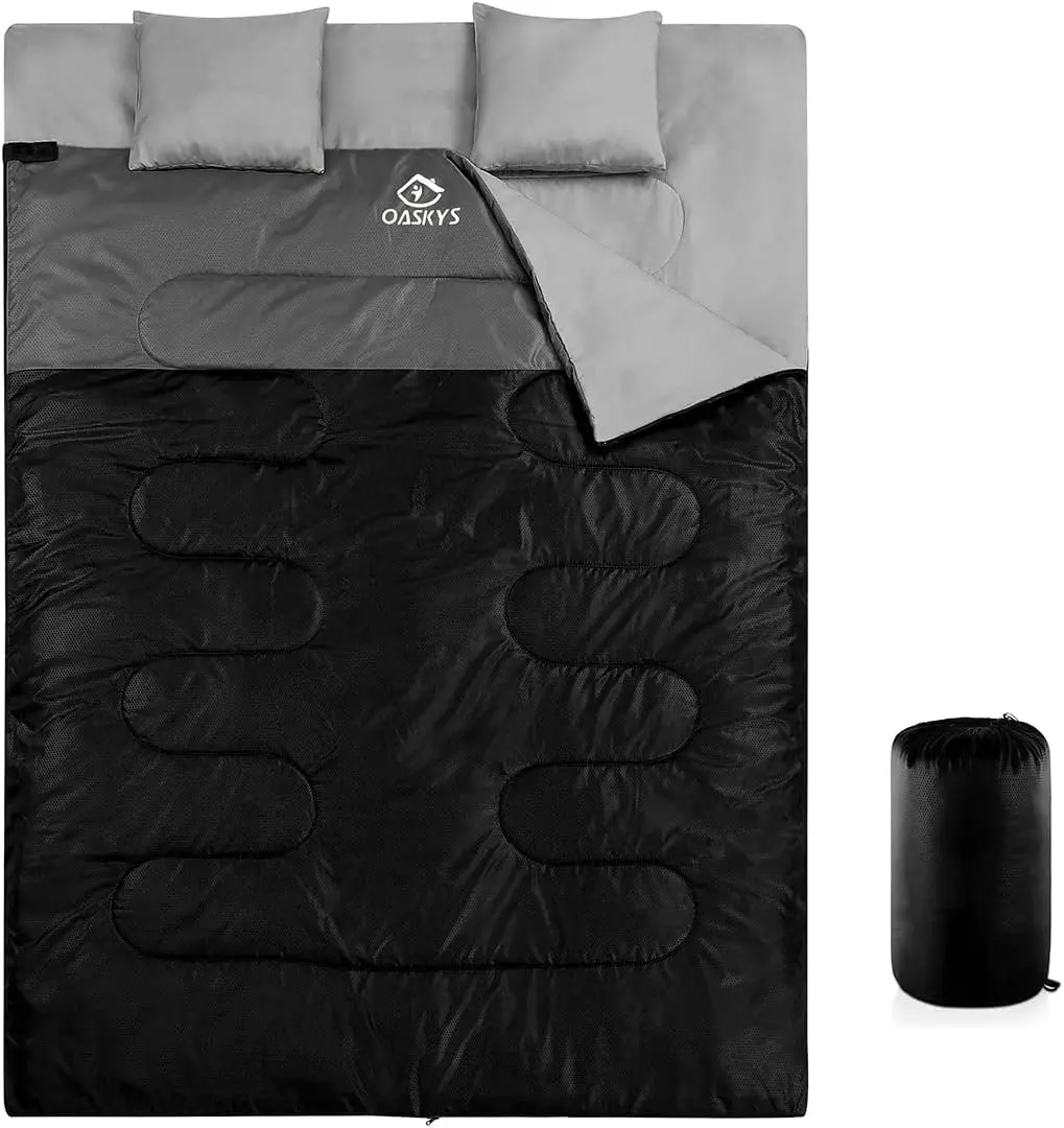Double Sleeping Bag for Adults with 2 Pillows - Queen Size XL Waterproof All Season 2 Person Camping Hiking Backpacking Cold
Double Sleeping Bag for Adults with 2 Pillows - Queen Size XL Waterproof All Season 2 Person Camping Hiking Backpacking Cold