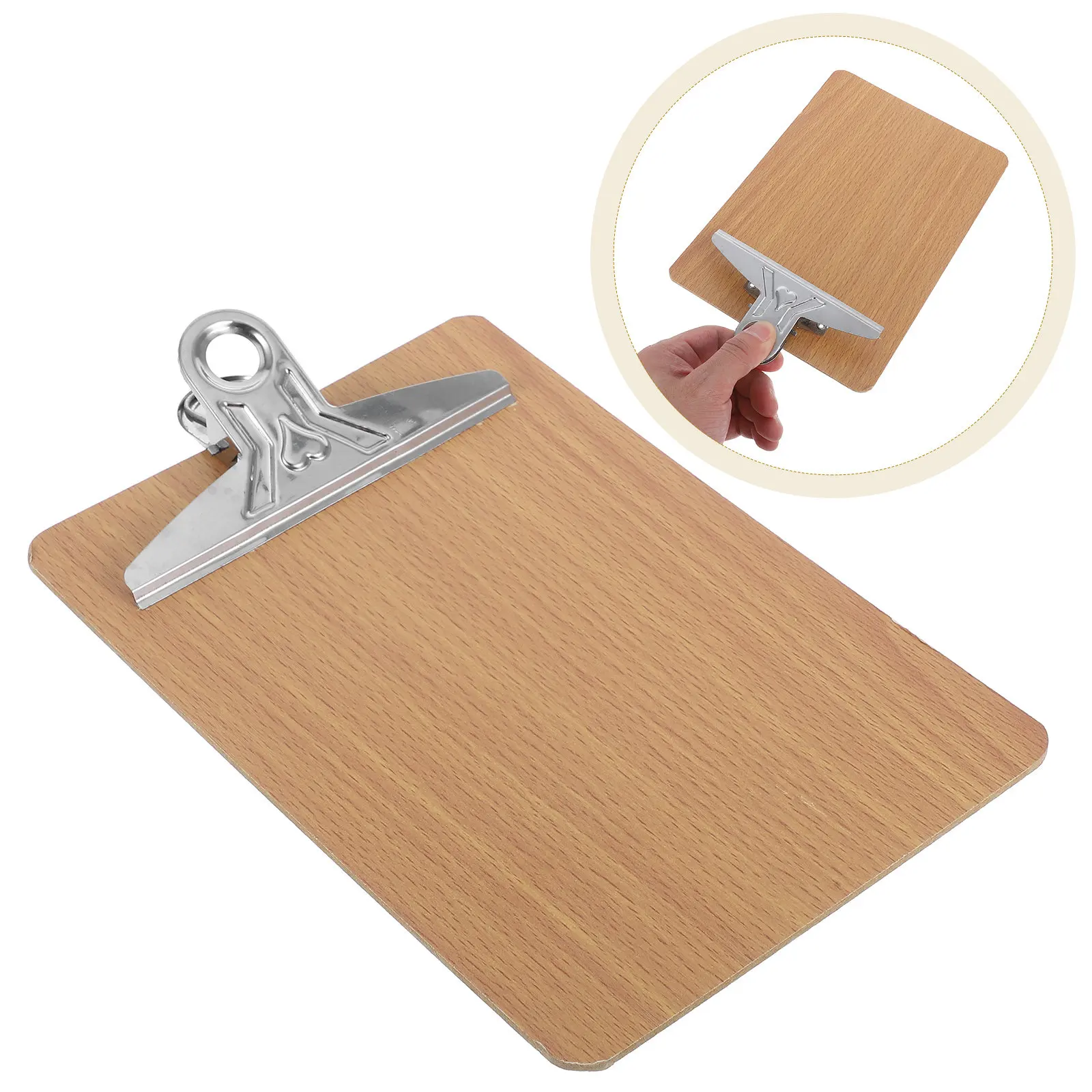 A5 Clipboard Hardboard Clip 3Mm Thick Wooden Clipboards Letter Size Office Writing Board Strong Clamp Anti-Rust Chic Design
A5 Clipboard Hardboard Clip 3Mm Thick Wooden Clipboards Letter Size Office Writing Board Strong Clamp Anti-Rust Chic Design