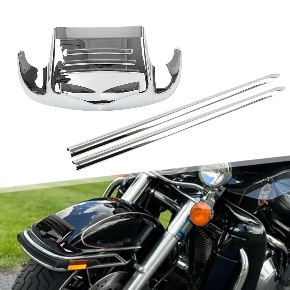 Front Mudguard Tip Cover & Spear Trim For Harley Road King HERITAGE SOFTAIL FLSTC FLHR FLHT FLT w/o clean front mudguard Model
Front Mudguard Tip Cover & Spear Trim For Harley Road King HERITAGE SOFTAIL FLSTC FLHR FLHT FLT w/o clean front mudguard Model