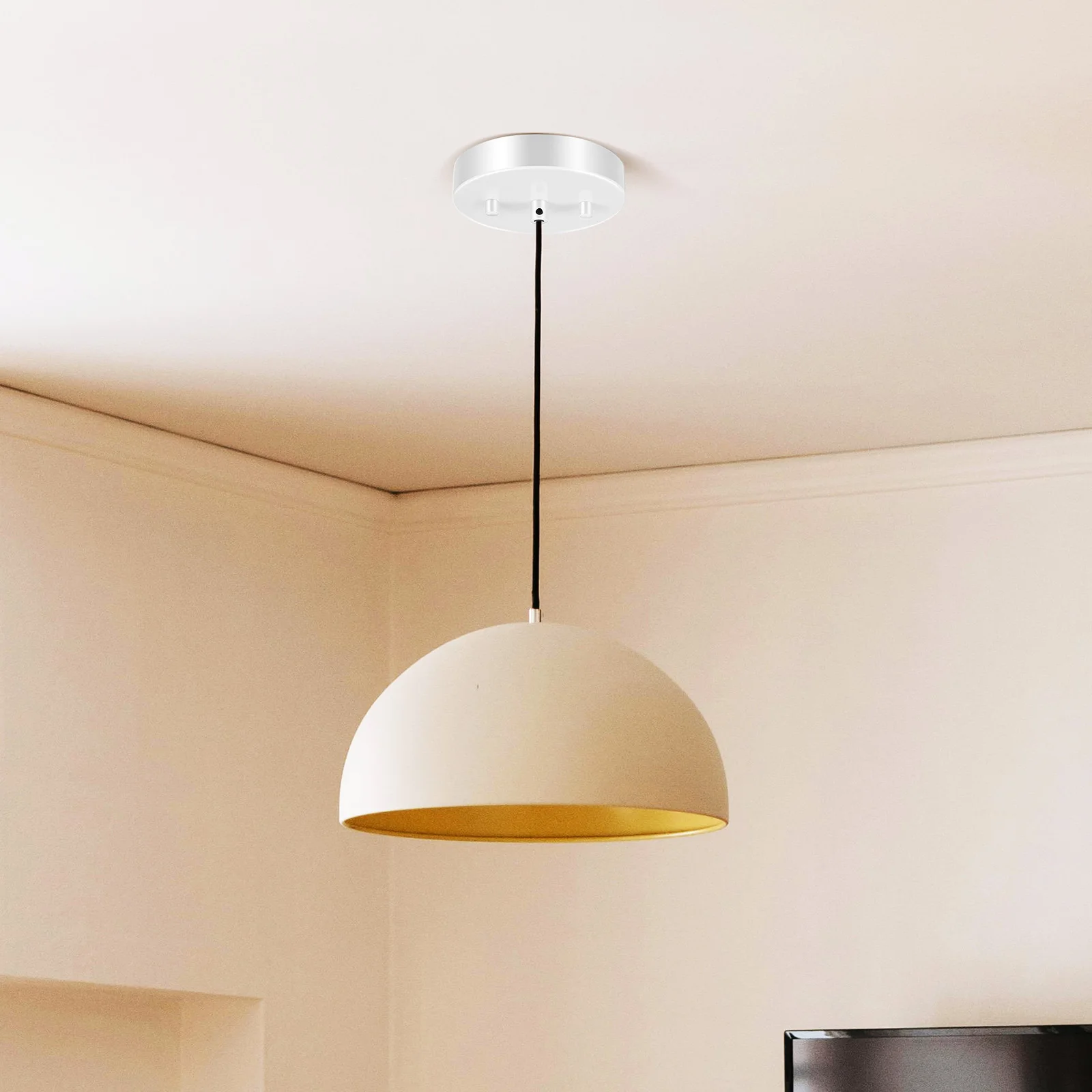 White Ceiling Cover Plate Accessories for Pendant Light Chandelier Mounting Bracket Metal Hanging Canopy Easy for Wall
White Ceiling Cover Plate Accessories for Pendant Light Chandelier Mounting Bracket Metal Hanging Canopy Easy for Wall