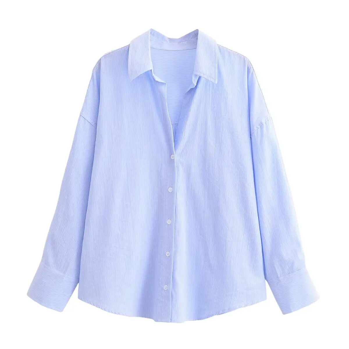 European and American style French niche lapel long-sleeved casual striped shirt for women spring and autumn new loose outer top
European and American style French niche lapel long-sleeved casual striped shirt for women spring and autumn new loose outer top