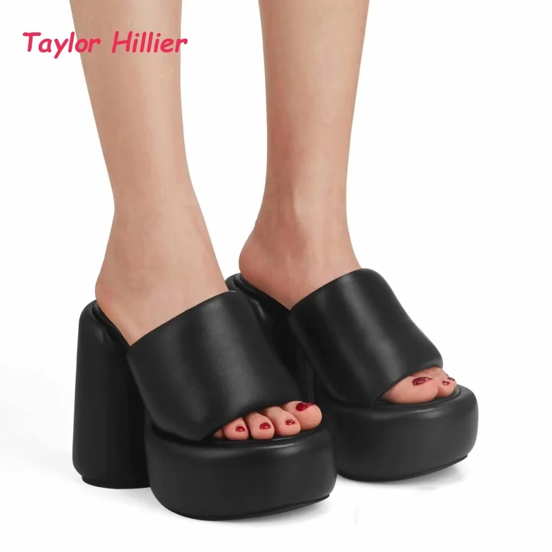 Metallic Leather Padded Platform Mules Women Chic Open Toe Chunky Block Heel Ladies Classy Summer Party Casual Slides Sandals
Metallic Leather Padded Platform Mules Women Chic Open Toe Chunky Block Heel Ladies Classy Summer Party Casual Slides Sandals