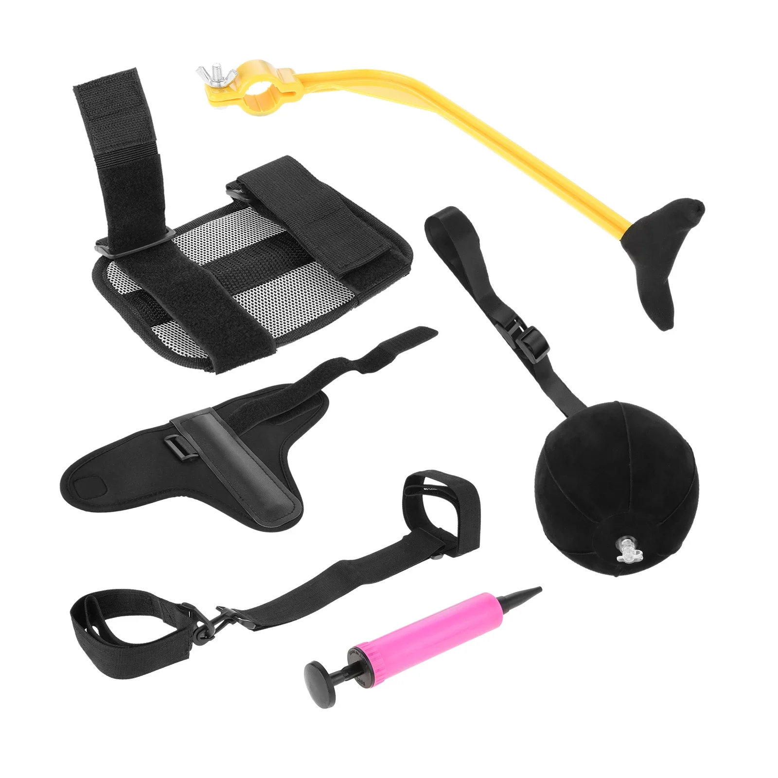 Golf Swing Training Aids Arm Band Kit,Elbow Correction,Wrist Hinge Trainer,Wrist Brace Band,Leg Rod Corrector,Swing Trainer Band
Golf Swing Training Aids Arm Band Kit,Elbow Correction,Wrist Hinge Trainer,Wrist Brace Band,Leg Rod Corrector,Swing Trainer Band