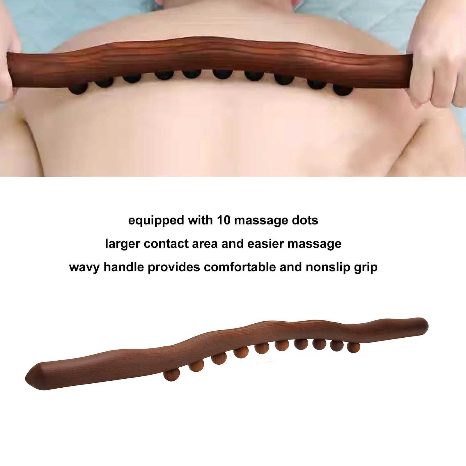Wooden Scraping Stick Nonslip Handle Carbonized Beech Multi Function Effort Saving Wood Guasha Tool Glossy for Back
Wooden Scraping Stick Nonslip Handle Carbonized Beech Multi Function Effort Saving Wood Guasha Tool Glossy for Back