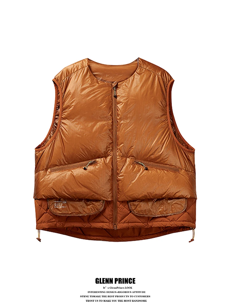 Outdoor Men's Quilted Vest GPstudio Casual Warmth Du down Jaet Youth Faion Loose Fit Windproof Workwear Color Blo
Outdoor Men's Quilted Vest GPstudio Casual Warmth Du down Jaet Youth Faion Loose Fit Windproof Workwear Color Blo