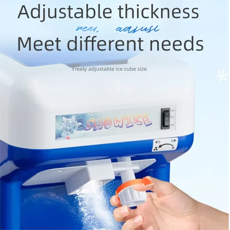 Commercial Ice Crusher Automatic Ice Planer Electric Ice Shaver Snow Cone Machine Slushie Maker Smoothie Machine
Commercial Ice Crusher Automatic Ice Planer Electric Ice Shaver Snow Cone Machine Slushie Maker Smoothie Machine