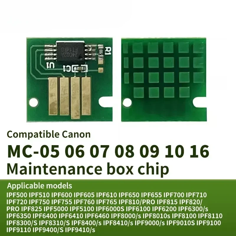 Чип для обслуживания (Maintenance Box) MC-05 06 MC-07 MC-08 MC-09 MC-10 MC-16 для Canon iPF831 iPF841 iPF851 iPF8400 iPF9400 iPF8410 iPF9410
Чип для обслуживания (Maintenance Box) MC-05 06 MC-07 MC-08 MC-09 MC-10 MC-16 для Canon iPF831 iPF841 iPF851 iPF8400 iPF9400 iPF8410 iPF9410