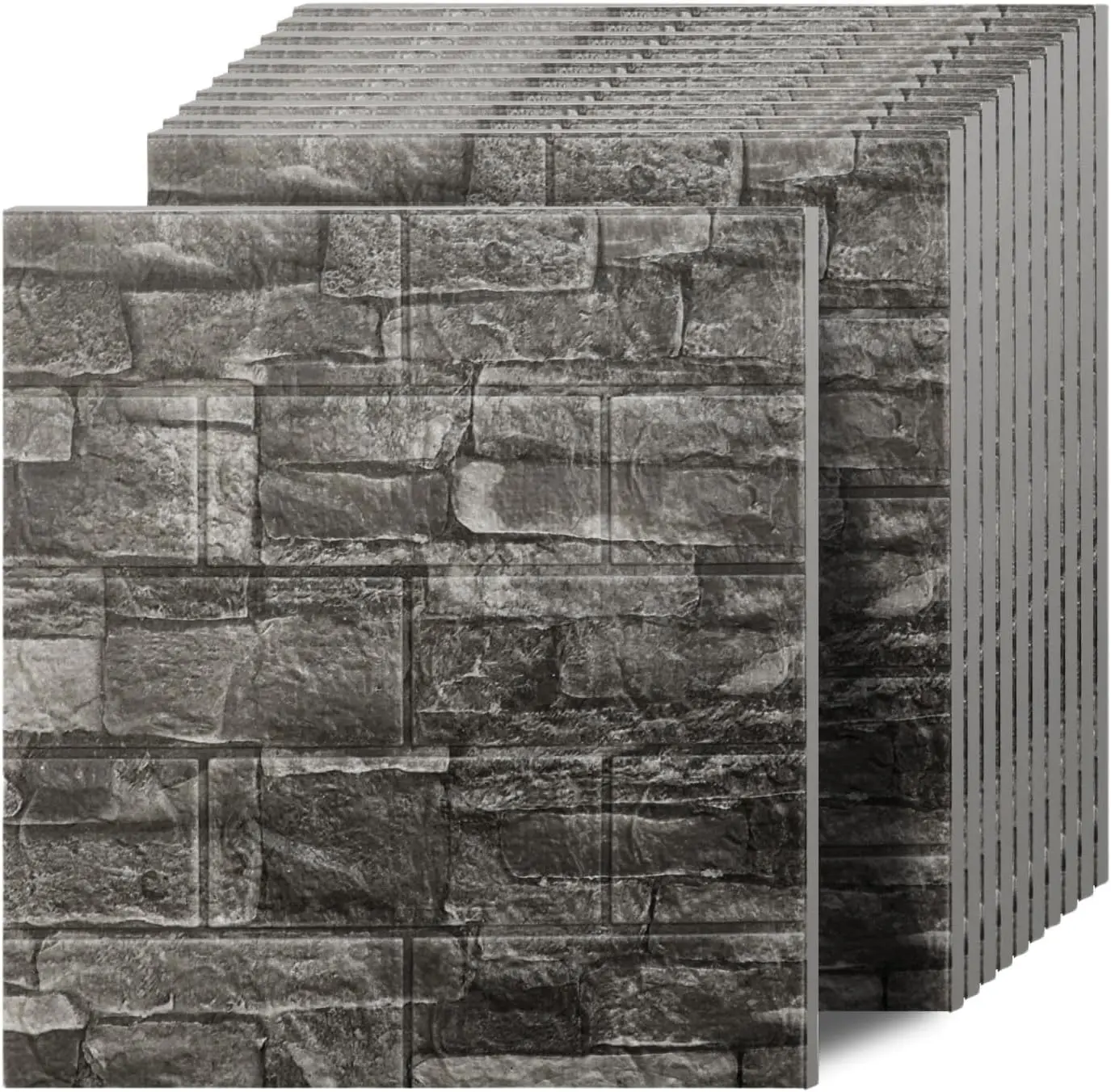 40 Pcs 3D Wall Panels Peel and Stick in Black Grey XPE Foam Faux Brick Wallpaper for Bedroom Stairs Kitchen Living Room
40 Pcs 3D Wall Panels Peel and Stick in Black Grey XPE Foam Faux Brick Wallpaper for Bedroom Stairs Kitchen Living Room