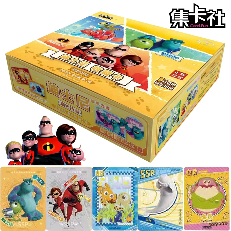 Genuine The Incredibles Card Box Collection Disney Animated Movie Monsters University Peripheral Rare SSP Gold Cards Toys Gift
Genuine The Incredibles Card Box Collection Disney Animated Movie Monsters University Peripheral Rare SSP Gold Cards Toys Gift