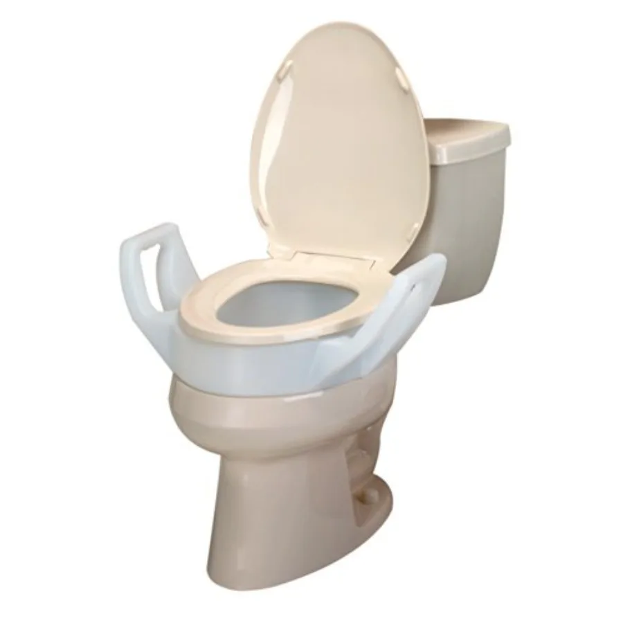 SP Ableware 725753311 Elevated Toilet Seat with Arms for Elongated Toilet 3-1/2" White Supports Up to 300-Pound
SP Ableware 725753311 Elevated Toilet Seat with Arms for Elongated Toilet 3-1/2" White Supports Up to 300-Pound
