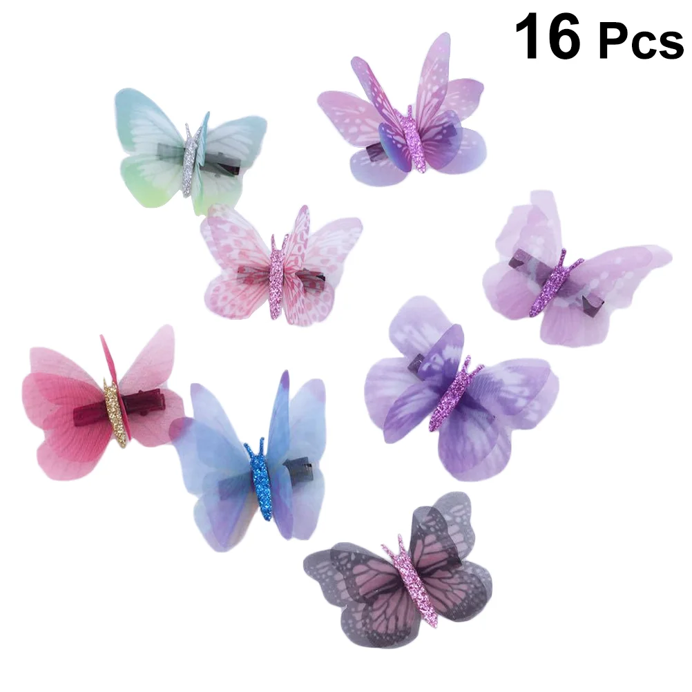 16 Pcs Colorful Mesh Butterfly Hair Clips for Girls Stylish Bobby Kids Hair Decor Elegant Appearance Party Wedding Gifts
16 Pcs Colorful Mesh Butterfly Hair Clips for Girls Stylish Bobby Kids Hair Decor Elegant Appearance Party Wedding Gifts