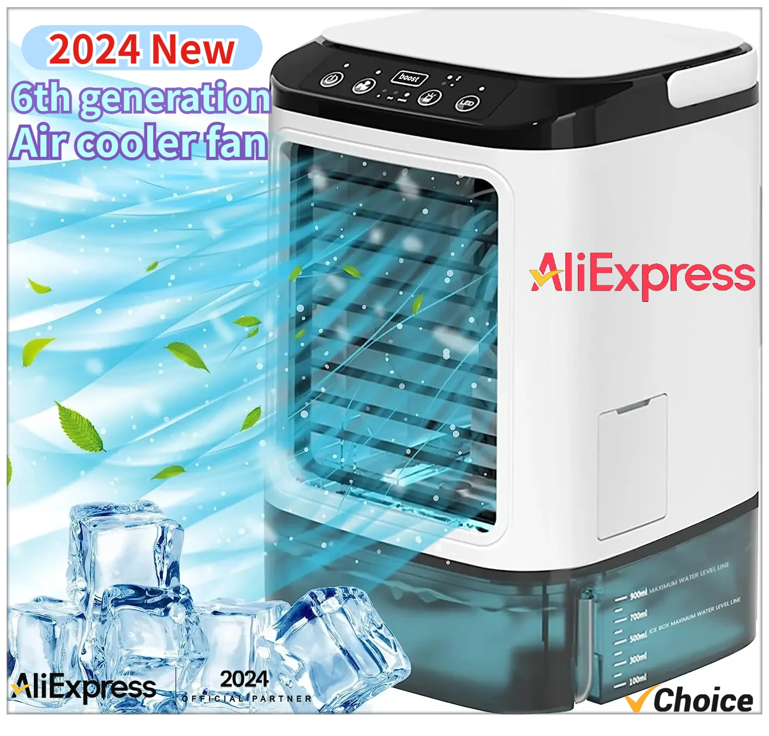 6th generation Air cooler fan Portable Fan Desktop Dual Spray3-Speed Mute Air Cooler Night Light fan for home/dorm/office
6th generation Air cooler fan Portable Fan Desktop Dual Spray3-Speed Mute Air Cooler Night Light fan for home/dorm/office