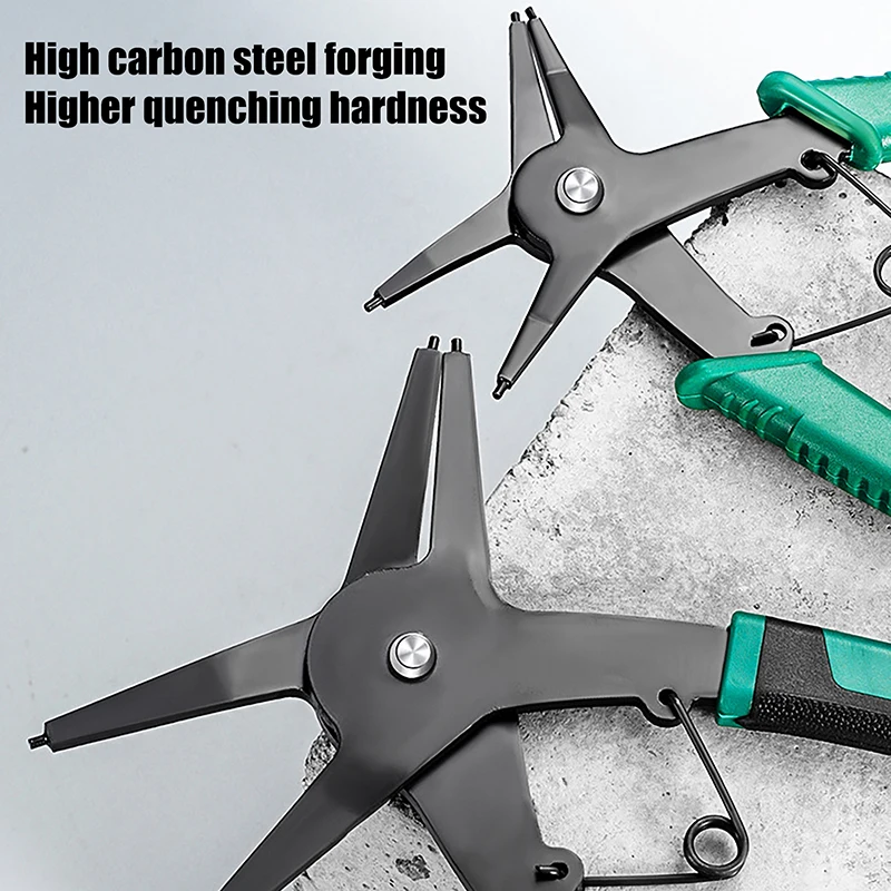 Snap Ring Plier Type Circlip Pliers Multifunctional Crimp Tool Internal External Ring Remover Retaining Circlip Pliers Hand Tool
Snap Ring Plier Type Circlip Pliers Multifunctional Crimp Tool Internal External Ring Remover Retaining Circlip Pliers Hand Tool