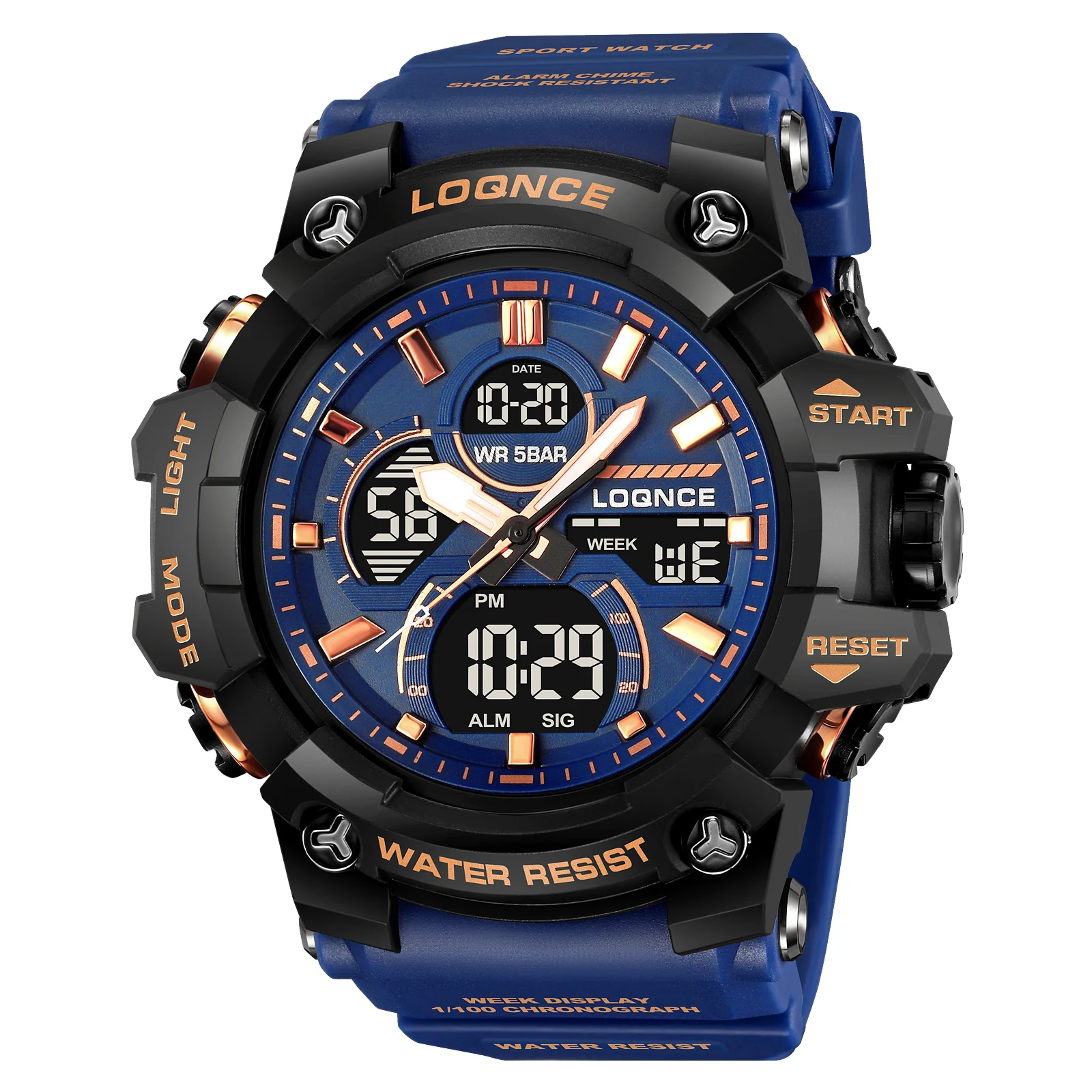 OemLOQNCE 98007, мужские спортивные часы montre homme, цифровые часы с хронографом и двойным временем, мужские светодиодные наручные часы с хронографом
OemLOQNCE 98007, мужские спортивные часы montre homme, цифровые часы с хронографом и двойным временем, мужские светодиодные наручные часы с хронографом