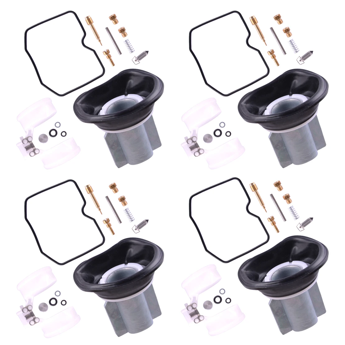 New 4 Sets Motorcycle Carburetor Repair Kit Plunger Diaphragm Fit for Kawasaki EX500 GPZ500S Ninja 500R
New 4 Sets Motorcycle Carburetor Repair Kit Plunger Diaphragm Fit for Kawasaki EX500 GPZ500S Ninja 500R