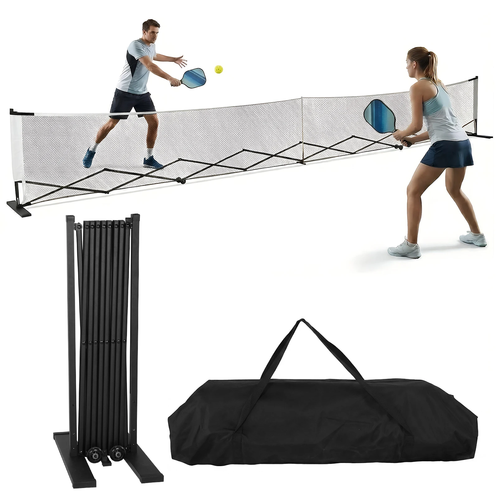 Stable Pickleball Metal Frame with Wheels Pickleball Training Netting Aluminum Alloy 22ft for Backyards Driveways & Garages
Stable Pickleball Metal Frame with Wheels Pickleball Training Netting Aluminum Alloy 22ft for Backyards Driveways & Garages