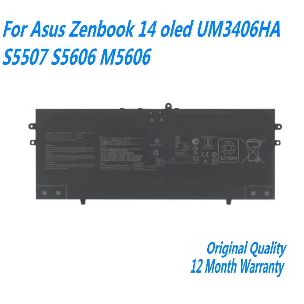 New C41N2304 Laptop Battery For Asus Zenbook 14 oled UM3406HA S5507 S5606 M5606 15.56V 75Wh
New C41N2304 Laptop Battery For Asus Zenbook 14 oled UM3406HA S5507 S5606 M5606 15.56V 75Wh